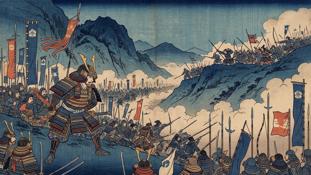 壬申の乱の浮世絵イラスト