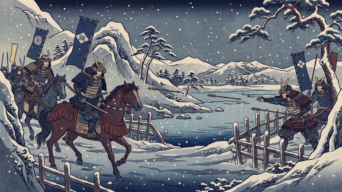 前九年合戦の浮世絵イラスト