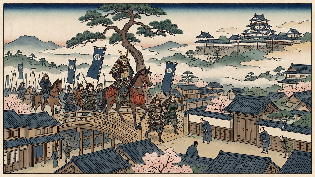 足利尊氏が征夷大将軍に（室町幕府）の浮世絵イラスト