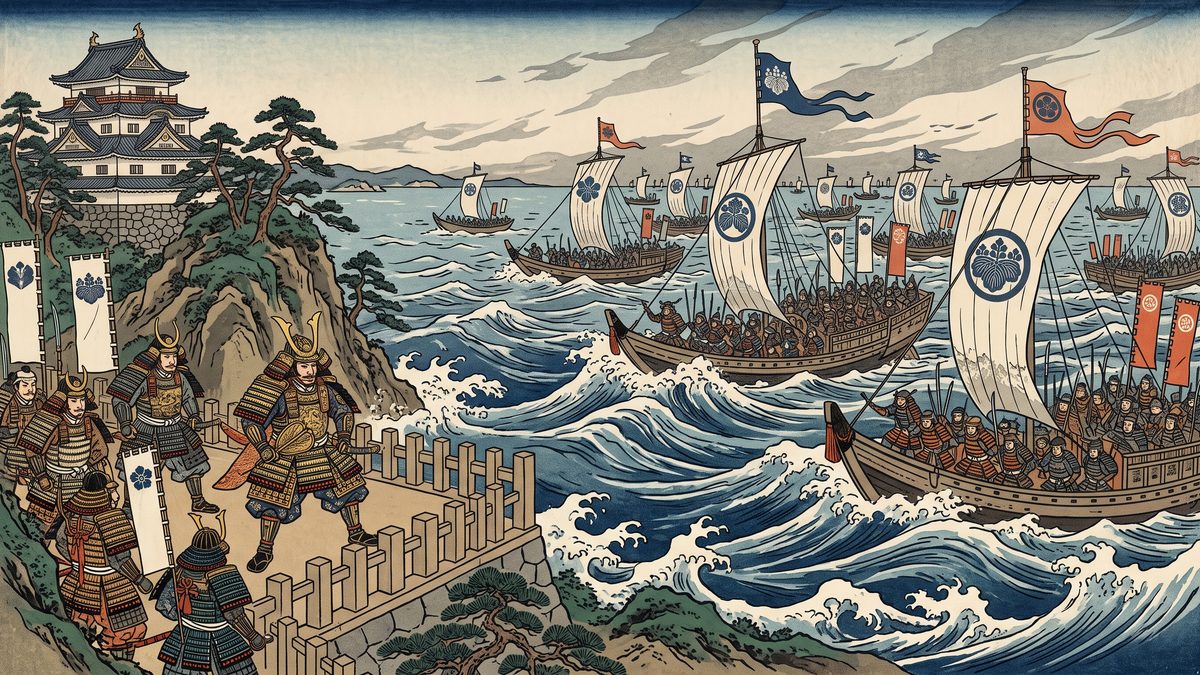 文禄の役（朝鮮出兵）の浮世絵イラスト