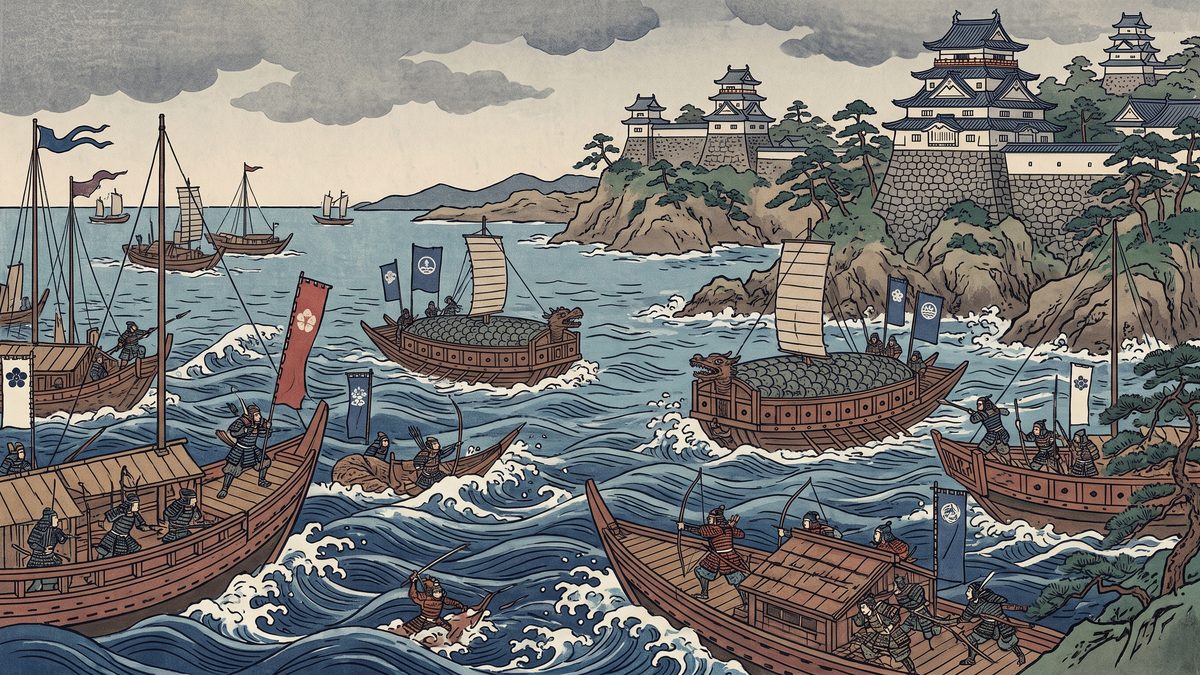 慶長の役（朝鮮出兵）の浮世絵イラスト