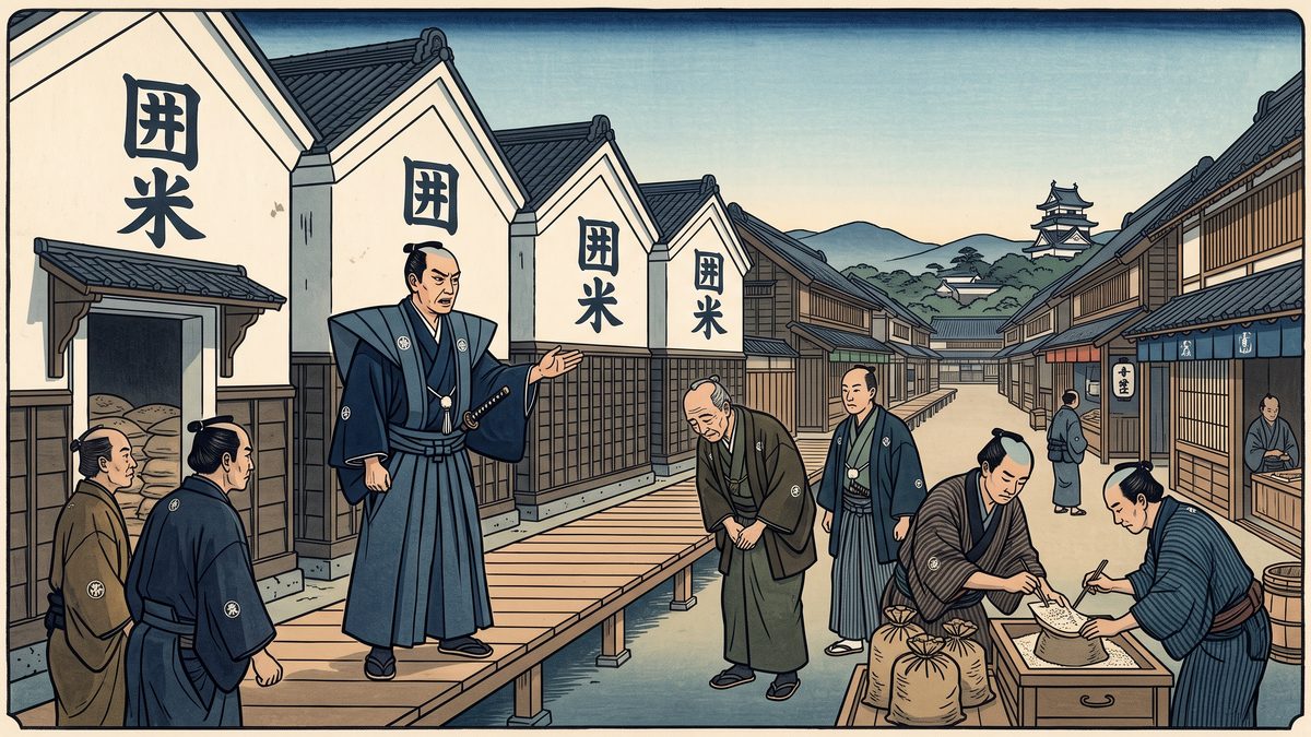 寛政の改革（松平定信）の浮世絵イラスト