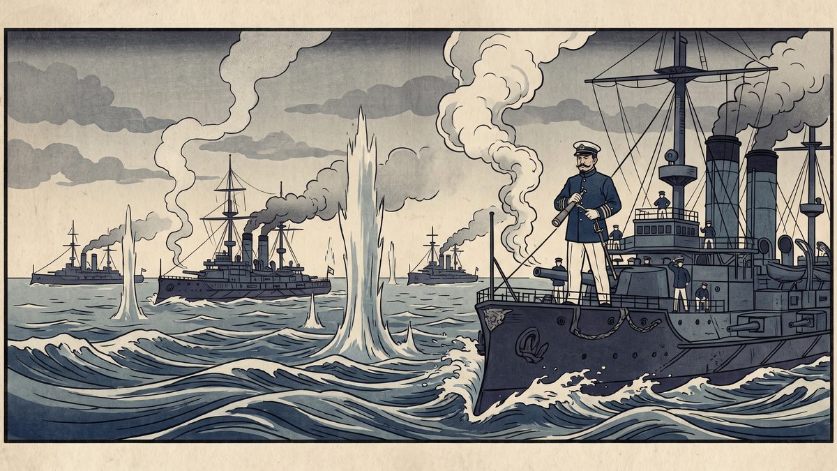 日露戦争の浮世絵イラスト