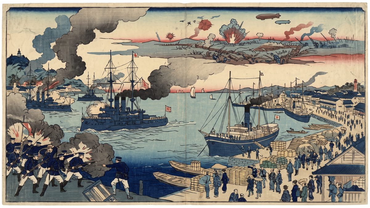 第一次世界大戦（〜1918）の浮世絵イラスト