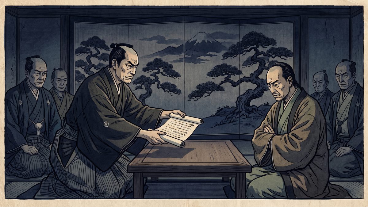 二十一か条の要求の浮世絵イラスト