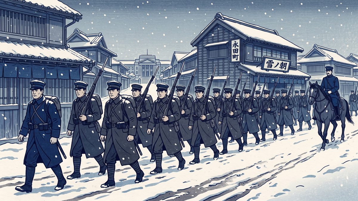 二・二六事件の浮世絵イラスト