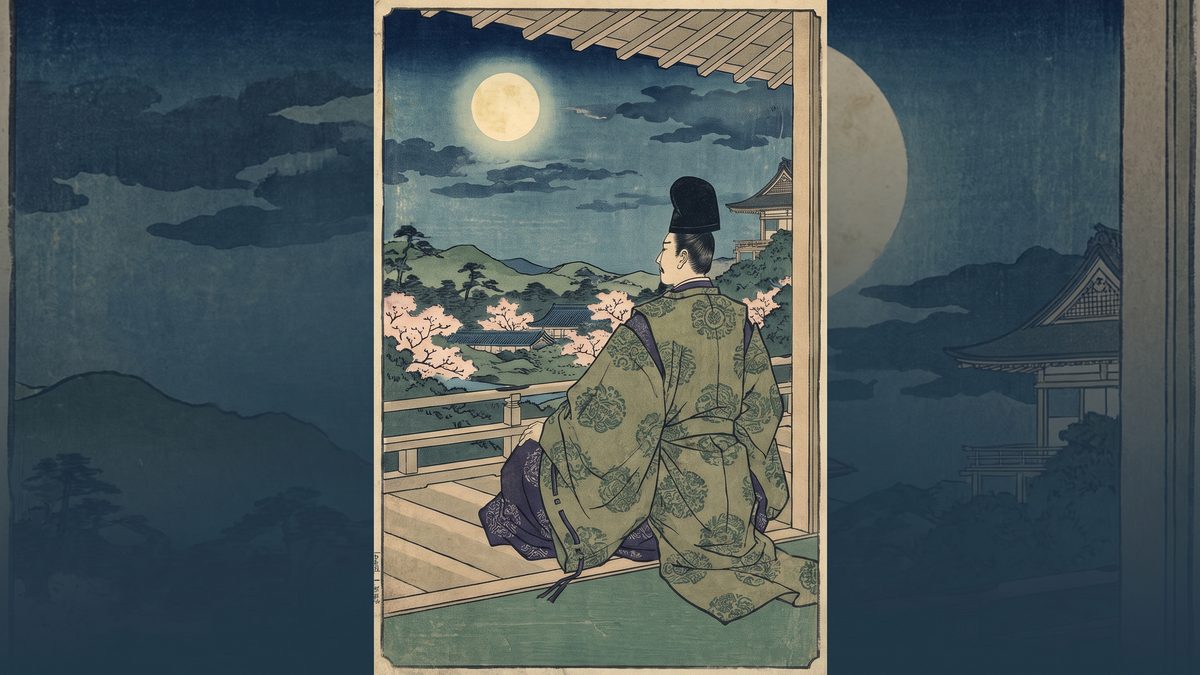藤原道長の浮世絵イラスト