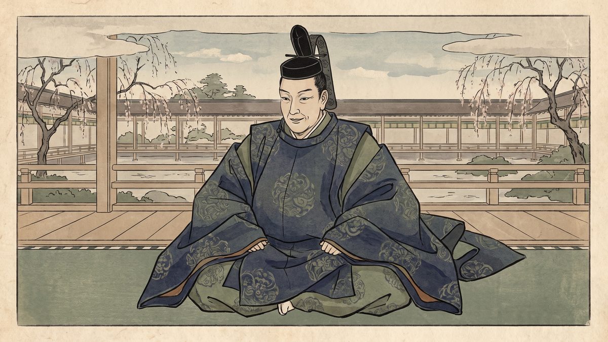 後白河法皇の浮世絵イラスト