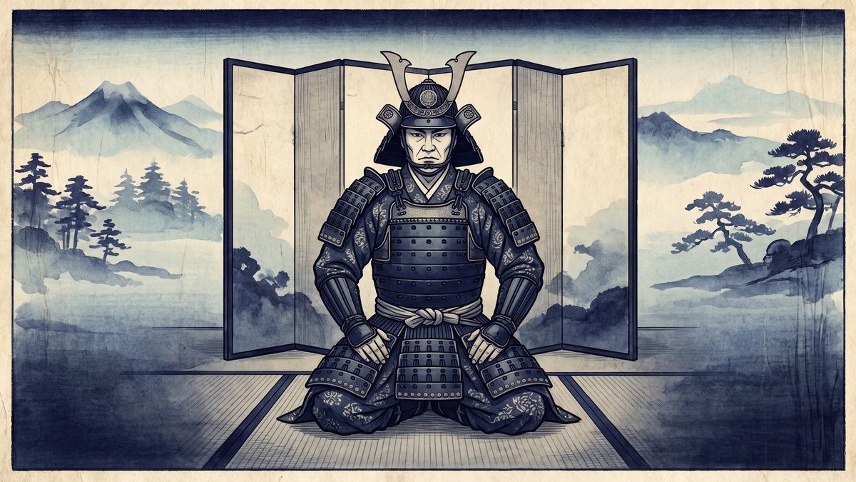 石田三成の浮世絵イラスト