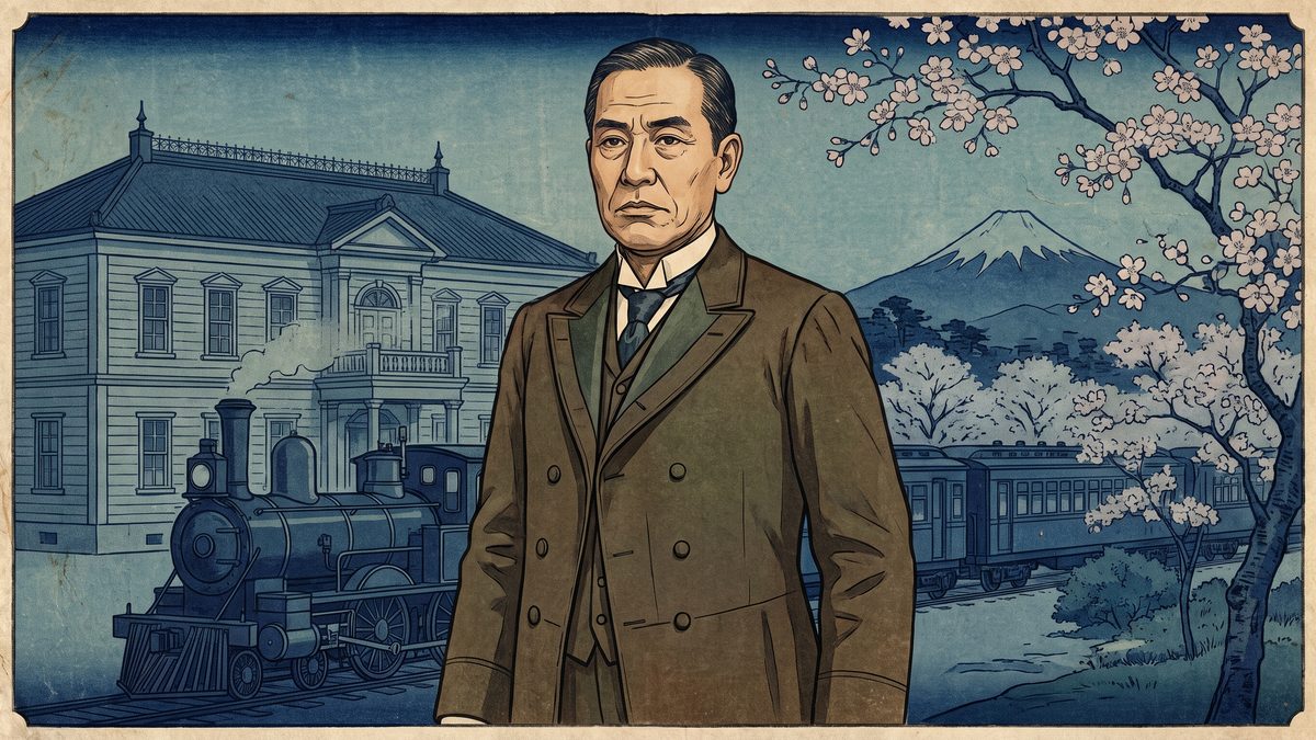 小村寿太郎の浮世絵イラスト