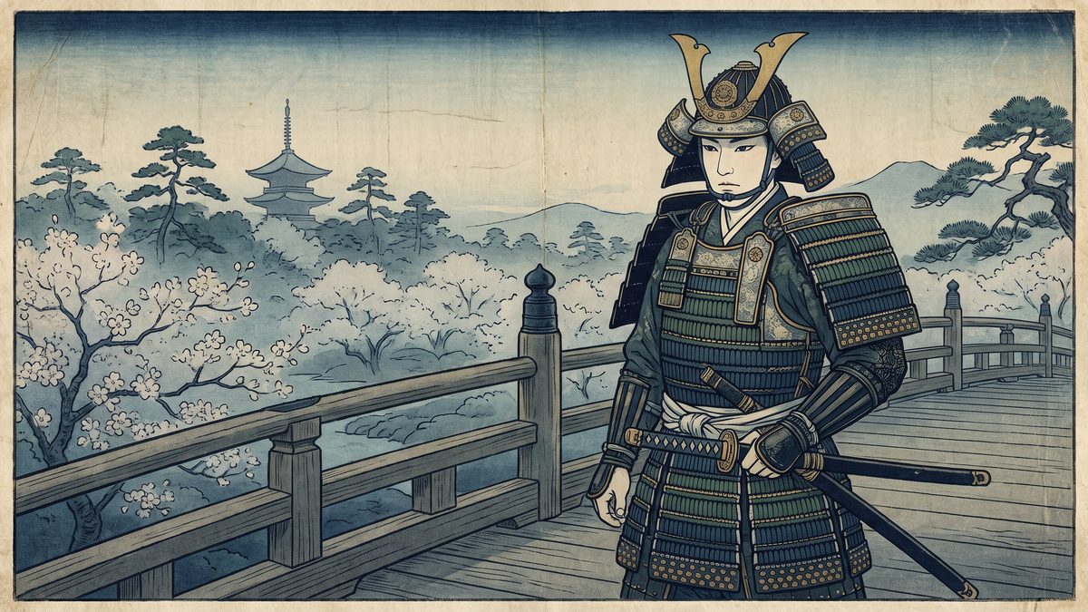 源義経の浮世絵イラスト