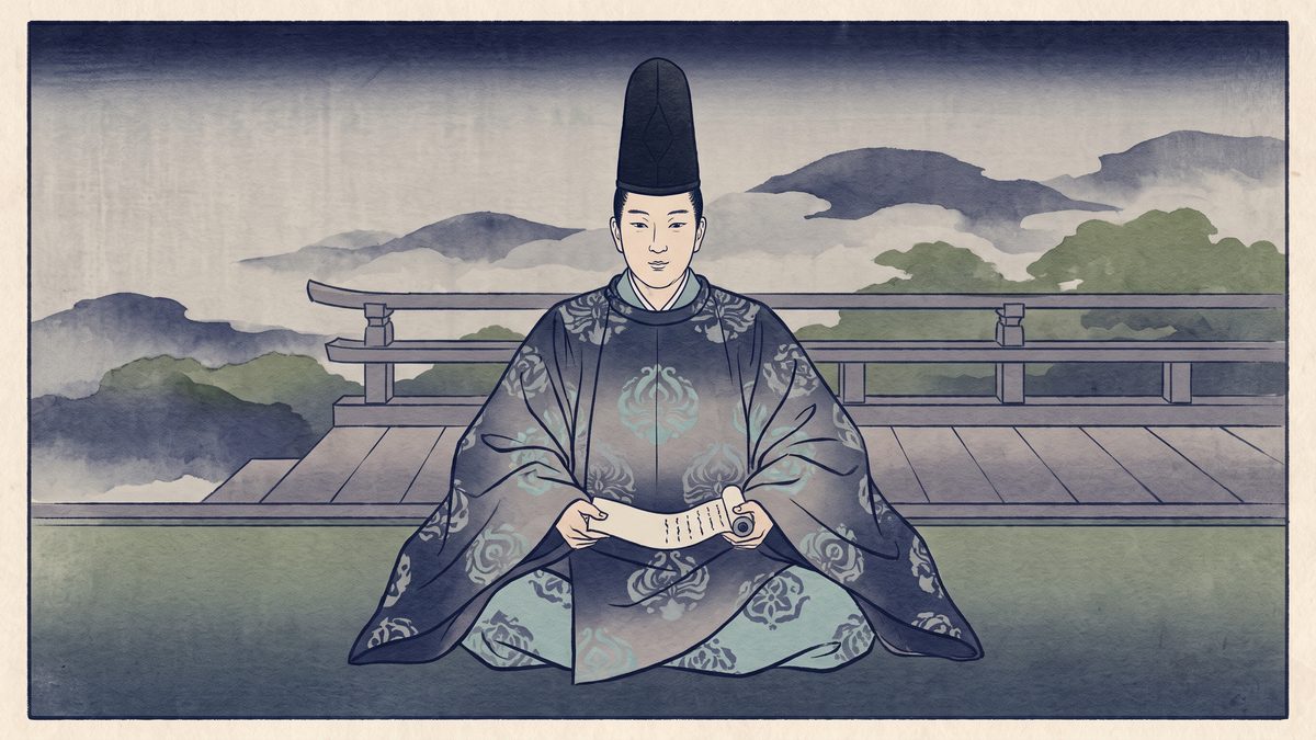 太安万侶の浮世絵イラスト