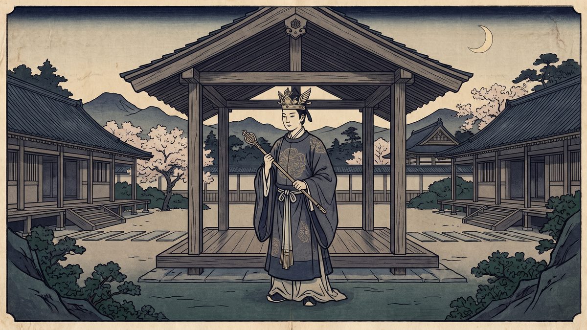 聖徳太子（厩戸皇子）の浮世絵イラスト