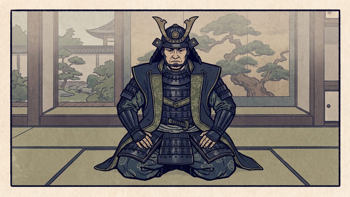 徳川家光の浮世絵イラスト