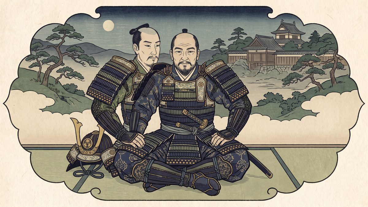 徳川家康の浮世絵イラスト
