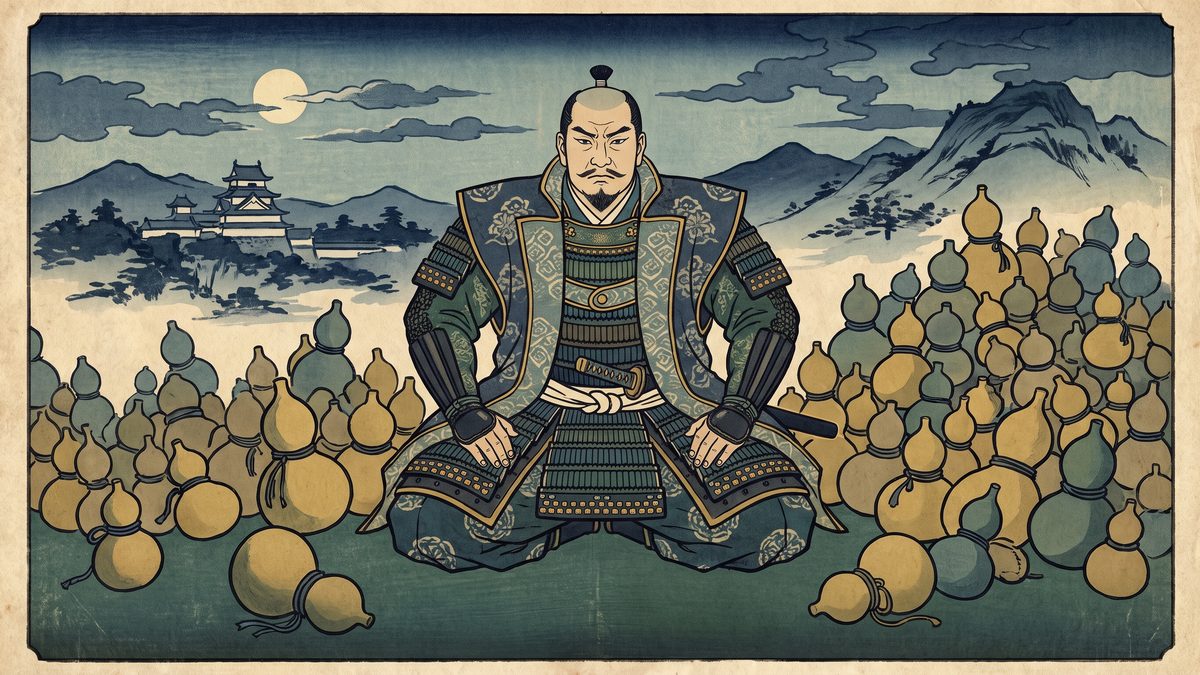 豊臣秀吉の浮世絵イラスト