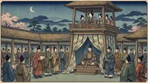 聖徳太子が摂政となるの浮世絵イラスト