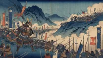 壬申の乱の浮世絵イラスト