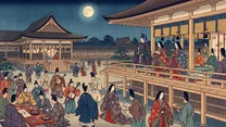 藤原道長が摂政に（摂関政治の全盛）の浮世絵イラスト