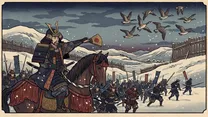 後三年合戦の浮世絵イラスト