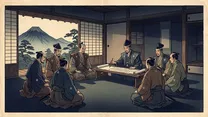 御成敗式目（貞永式目）の浮世絵イラスト