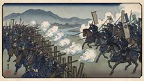 長篠の戦いの浮世絵イラスト