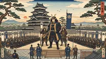 徳川家康が征夷大将軍に（江戸幕府成立）の浮世絵イラスト
