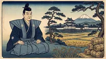 享保の改革（徳川吉宗）の浮世絵イラスト