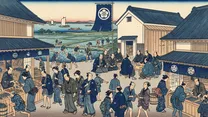 田沼意次が老中にの浮世絵イラスト