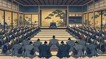 大政奉還・王政復古の浮世絵イラスト