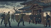 五・一五事件（犬養毅暗殺）の浮世絵イラスト