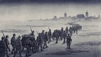 日中戦争の浮世絵イラスト